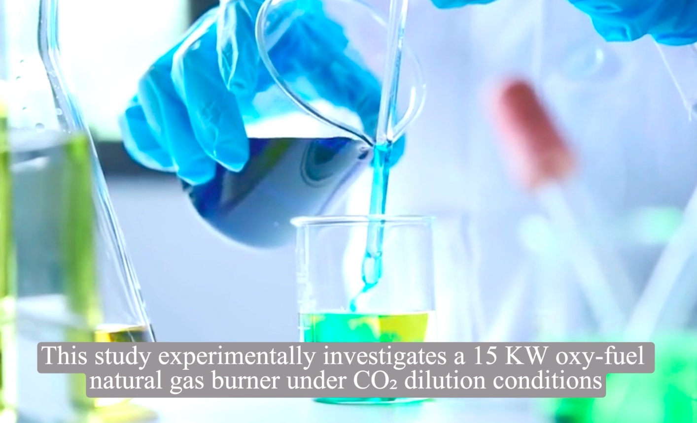 Experimental tests of an oxy-fuel natural gas burner with CO2 dilution
at atmospheric pressure as model conditions for full-scale supercritical
combustion